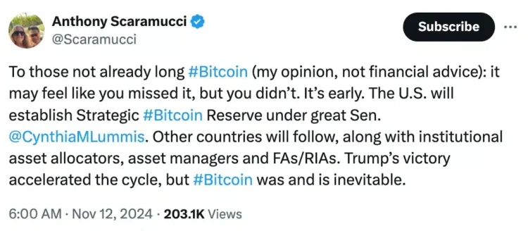 Crypto market hits record high as Bitcoin gains 41% in 30 days – Trump effect?